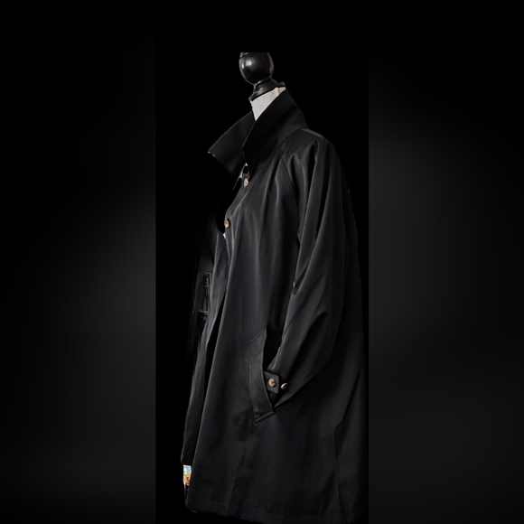 Woman Within Black Trench Coat Women's Size 18 - Picture 9 of 9